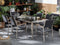 GROSSETO - Tuinset voor 6 stoelen - Zwart - Graniet