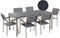 GROSSETO - Tuinset voor 6 - Zwart/Grijs - Graniet