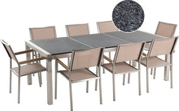 GROSSETO - Tuinset voor 8 - Grijs/Beige - Graniet