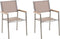 GROSSETO - Tuinstoel set van 2 - Beige - Polyester