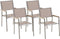 GROSSETO - Tuinstoel set van 4 - Beige - Polyester