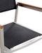 GROSSETO - Tuinstoel set van 6 - Zwart - Polyester