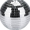 Grote discobal kerstbal - zilver - D15 cm - kunststof - discobol - disco - kerstversiering
