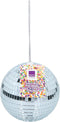 Grote discobal kerstbal - zilver - D15 cm - kunststof - discobol - disco - kerstversiering