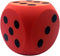 Grote dobbelsteen - rood - 16 x 16 cm - foam - groot formaat - dobbelspel dobbelsteen