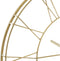 Grote gouden metalen wandklok 70CM