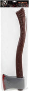 Grote hakbijl - plastic - 57 cm - Halloween/ridders/vikingen verkleed wapens accessoires