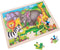Grote legpuzzel wilde dieren hout 48 stukjes