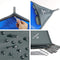 Grote Picknick Campingdeken - 200 X 150CM - Strandmat met 4 Stokken - Opvouwbaar Lichtgewicht Water- en Zandbestendig