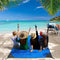Grote Picknick Campingdeken - 200 X 150CM - Strandmat met 4 Stokken - Opvouwbaar Lichtgewicht Water- en Zandbestendig