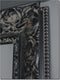 Grote Spiegel glasmaat 100x200 cm in zwarte barok lijst - Antonio Napoli Antiekzwart Buitenmaat 125x225cm horizontaal of verticaal ophangen of als staande spiegel neerzetten - Facetrand - Duurzaam en Veilig Spiegelglas - luxe spiegel