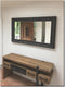 Grote Spiegel glasmaat 100x200 cm in zwarte barok lijst - Antonio Napoli Antiekzwart Buitenmaat 125x225cm horizontaal of verticaal ophangen of als staande spiegel neerzetten - Facetrand - Duurzaam en Veilig Spiegelglas - luxe spiegel