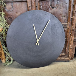 Grote Zwarte Wandklok