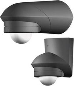 Grothe 94535 PIR-bewegingsmelder Opbouw (op muur) 360 ° Relais Zwart IP55