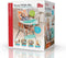 Grow-With-Me 4-in-1 kinderstoel, aanpasbare, ruimtebesparende babystoel, booster en peuterstoel, met herbruikbare onderzetter en vaatwasmachinebestendig dienblad, in vos-design