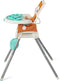 Grow-With-Me 4-in-1 kinderstoel, aanpasbare, ruimtebesparende babystoel, booster en peuterstoel, met herbruikbare onderzetter en vaatwasmachinebestendig dienblad, in vos-design