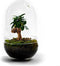 Growing Concepts DIY Duurzaam Ecosysteem Egg Large - Planten - Ficus Ginseng - H30xØ18cm