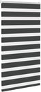 vidaXL - Zebra - rolgordijn - 85x150 - cm - stofbreedte - 80,9 - cm - zwart