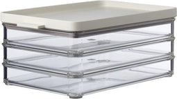 Mepal Omnia - Vleeswarendoos 3-laags 550 ml - Luchtdicht - Nordic white