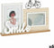 Fotolijsten Smile 2 fotos Zwart Bruin Hout MDF (6 Stuks) (40 x 27 x 6 cm)