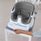 Ingenuity Baby Base 2-in-1 - Kinderstoel en Stoelverhoger - Inclusief blad en 3-punts gordel - Grijs