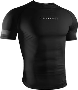 Hayabusa Core - Short Sleeve Rashguard - Aansluitende pasvorm - Zwart - maat XXL