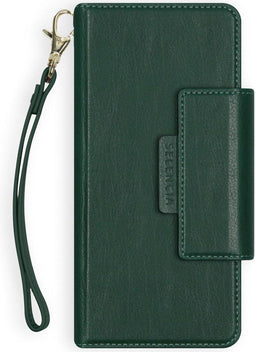 Selencia Hoesje Geschikt voor Samsung Galaxy S20 Plus Hoesje Met Pasjeshouder - Selencia Surya 2-in-1 Uitneembare Vegan Lederen Bookcase - Groen
