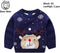 DearDeer® - Kersttrui - Jacquardgebreid katoen met rendier - Maat 86 (1-2 jaar)
