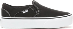 Vans Asher Platform - Dames Sneakers - Slip-on - Zwart