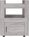 vidaXL - Keukentrolley - 60x45x80cm - bewerkt - hout - grijs - sonoma - eikenkleurig
