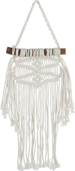 J-Line Hanger Franjes - katoen - wit