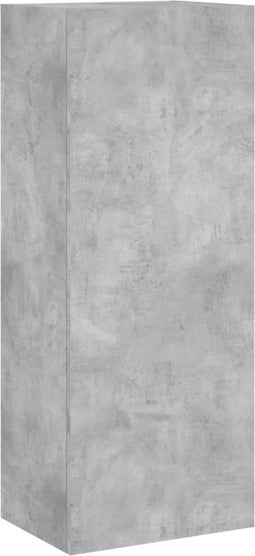 vidaXL - Tv-wandmeubel - 40,5x30x102 - cm - bewerkt - hout - betongrijs