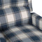 vidaXL Fauteuil stof blauw