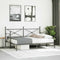 vidaXL - Slaapbank - met - onderschuifbed - zonder - matras - 90x190cm - staal - zwart