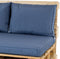 Madison Rugkussen Lounge Panama Safier Blauw - 60 x 40cm