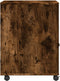 vidaXL - Printerkastje - met - wielen - 60x50x67 - cm - gerookt - eikenkleurig