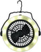 Grundig Camping Lamp en Ventilator - 2-in-1 - Staan of Hangen - 3x AA (Exclusief) - Weatherproof - 360 Graden Draaibaar - Warm Wit Licht