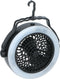 Grundig Camping Lamp en Ventilator - 2-in-1 - Staan of Hangen - 3x AA (Exclusief) - Weatherproof - 360 Graden Draaibaar - Warm Wit Licht