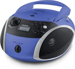 Grundig GRB 3000 BT Digitaal 3 W Zwart, Blauw, Zilver