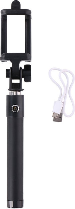 Grundig Inklapbare Selfie Stick - Bluetooth - IOS & Android - Inclusief USB Kabel
