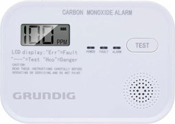 Grundig Koolmonoxidemelder - Sensor - Display - Temperatuurweergave - Testknop - 85 dB