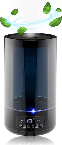 Grundig Luchtbevochtiger - Aroma Diffuser - Humidifier met Hygrometer - Inhoud 4,3L - Zwart