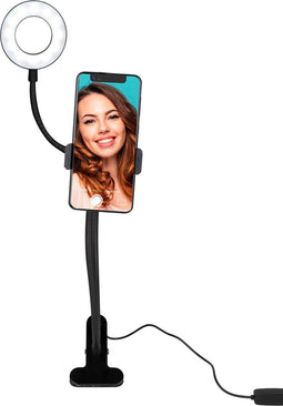 Grundig - Selfie - Ringlamp - Licht - Met Tafelklem - Flexibel