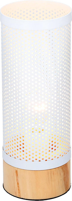 Grundig Tafellamp - Rond - Diffuus licht - Wit/ Hout