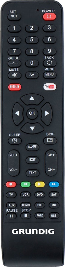 Grundig Universele Afstandsbediening - Tot 8 Apparaten Tegelijk - 210 x 50 x 18 MM - Zwart