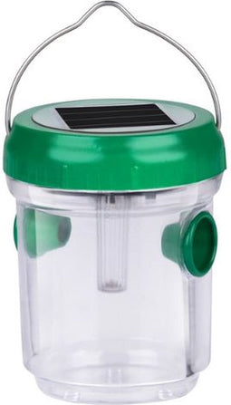 Grundig Wespenval met Solarlamp - ⌀ 7 x 9 CM - 6 tot 8 Uur Werkzaam op Zonne-energie - Met Ophanghaak