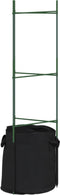 vidaXL - Tomatenkooien - met - plantenzak - 8 - st - 116 - cm - staal - en - polypropeen