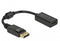 Delock 61011 - DisplayPort naar HDMI Kabel - 15cm - Zwart