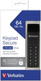 Verbatim Keypad Secure - USB 3.0 Drive 64GB - AES 256 bits-hardwareversleuteling - Zwart