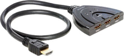 Delock 87619 - HDMI Switch 3 naar 1 - Zwart